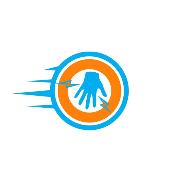 Kids wheelchair gloves logo